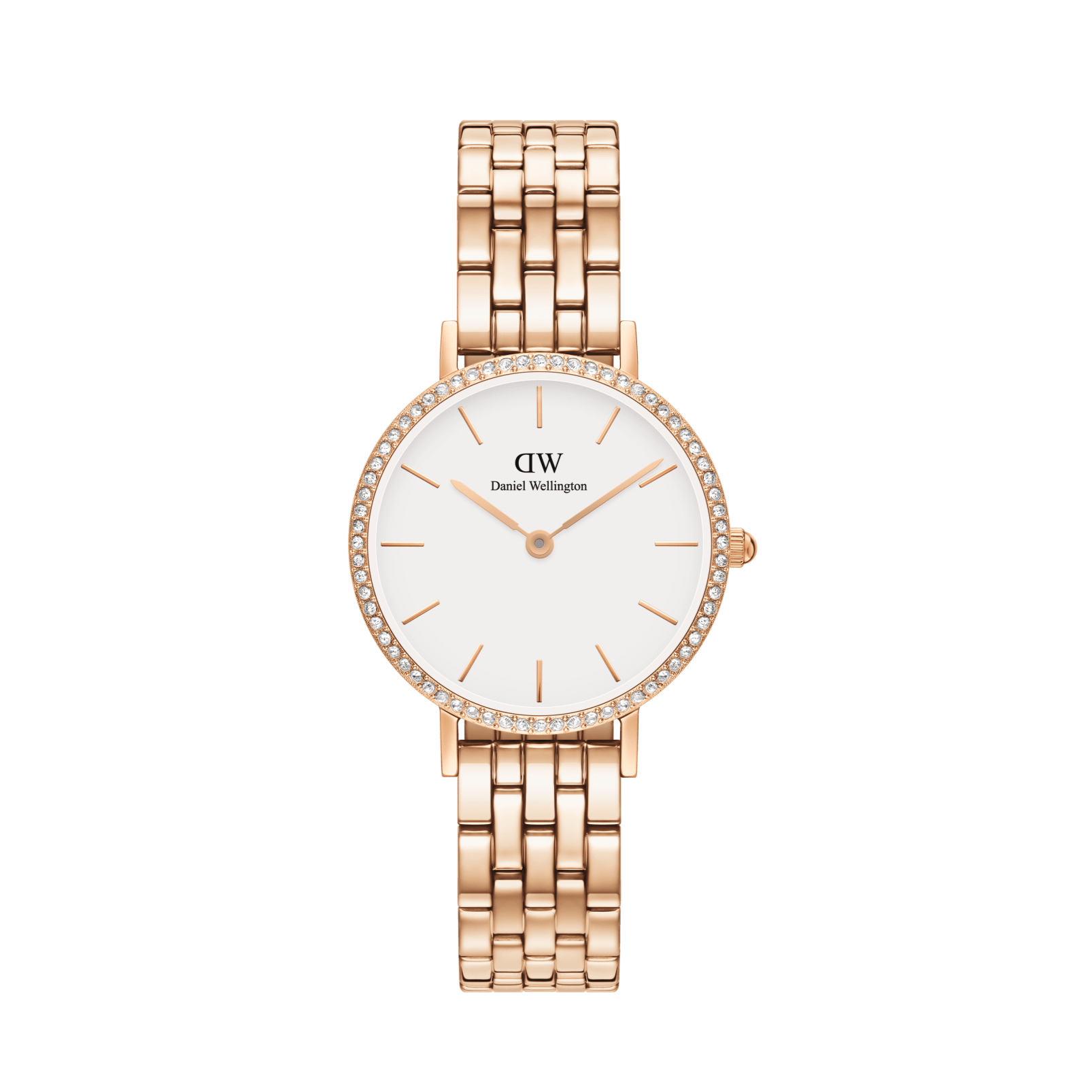 ساعة Daniel Wellington Petite Lumine Bezel 5-Link Melrose نسائية 28 مم