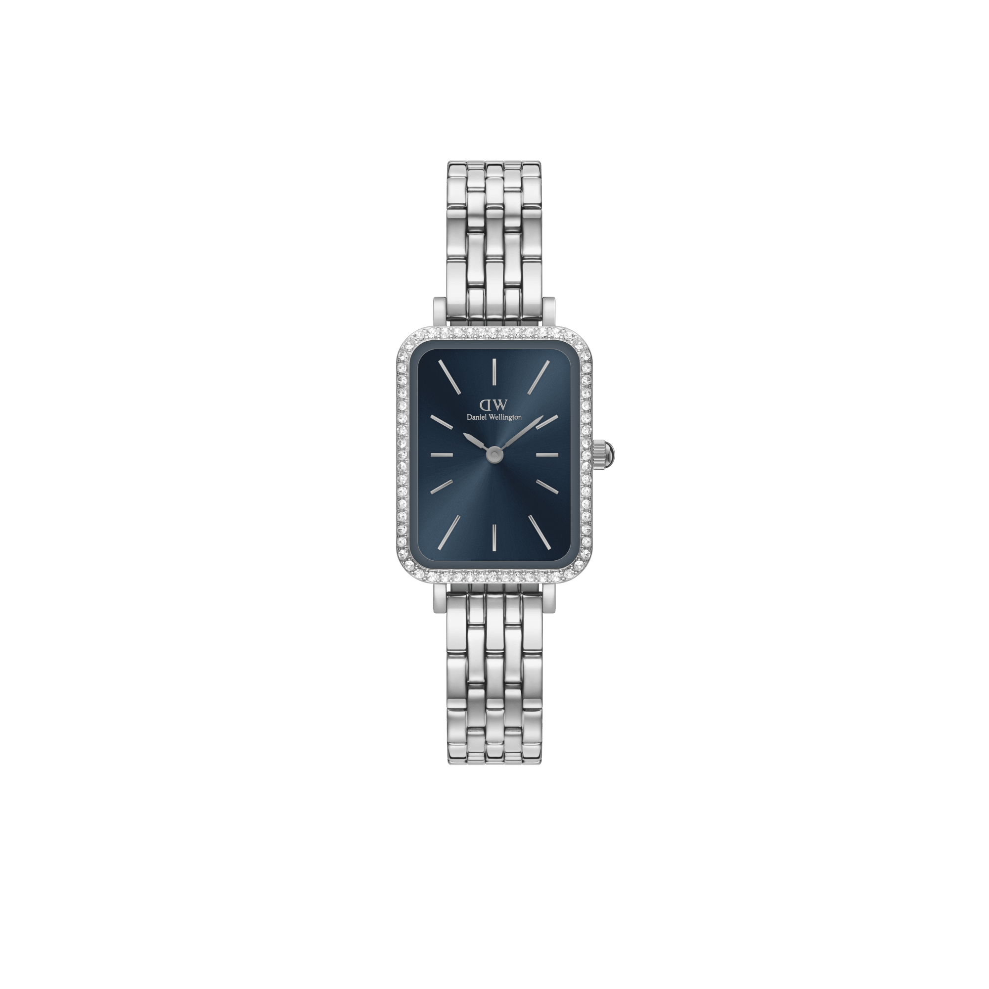 ساعة Quadro Lumine Bezel 5-Link Arctic Silver