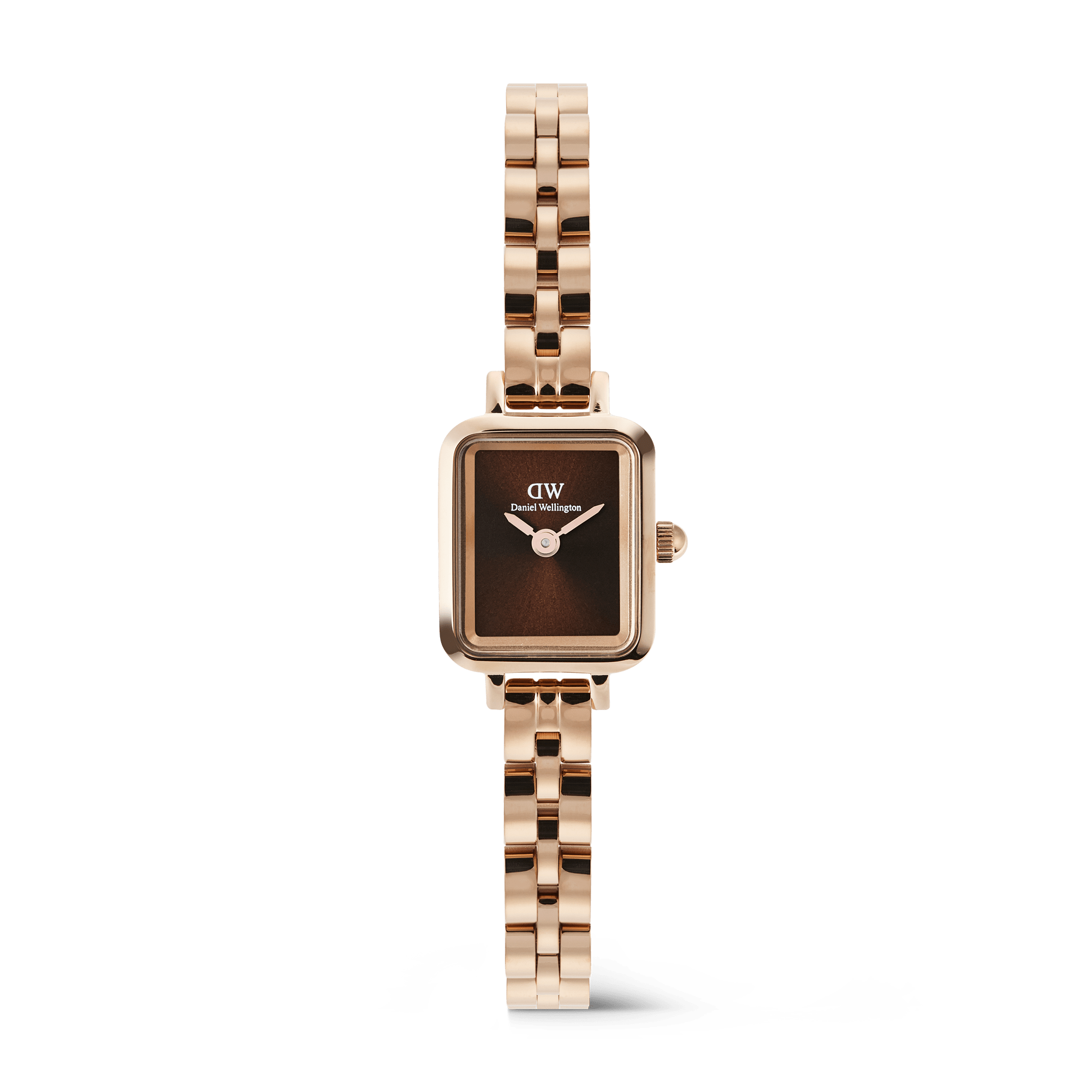 ساعة Daniel Wellington Quadro Mini Arch 3-link Amber Sunray نسائية 15.4 × 18.2 مم