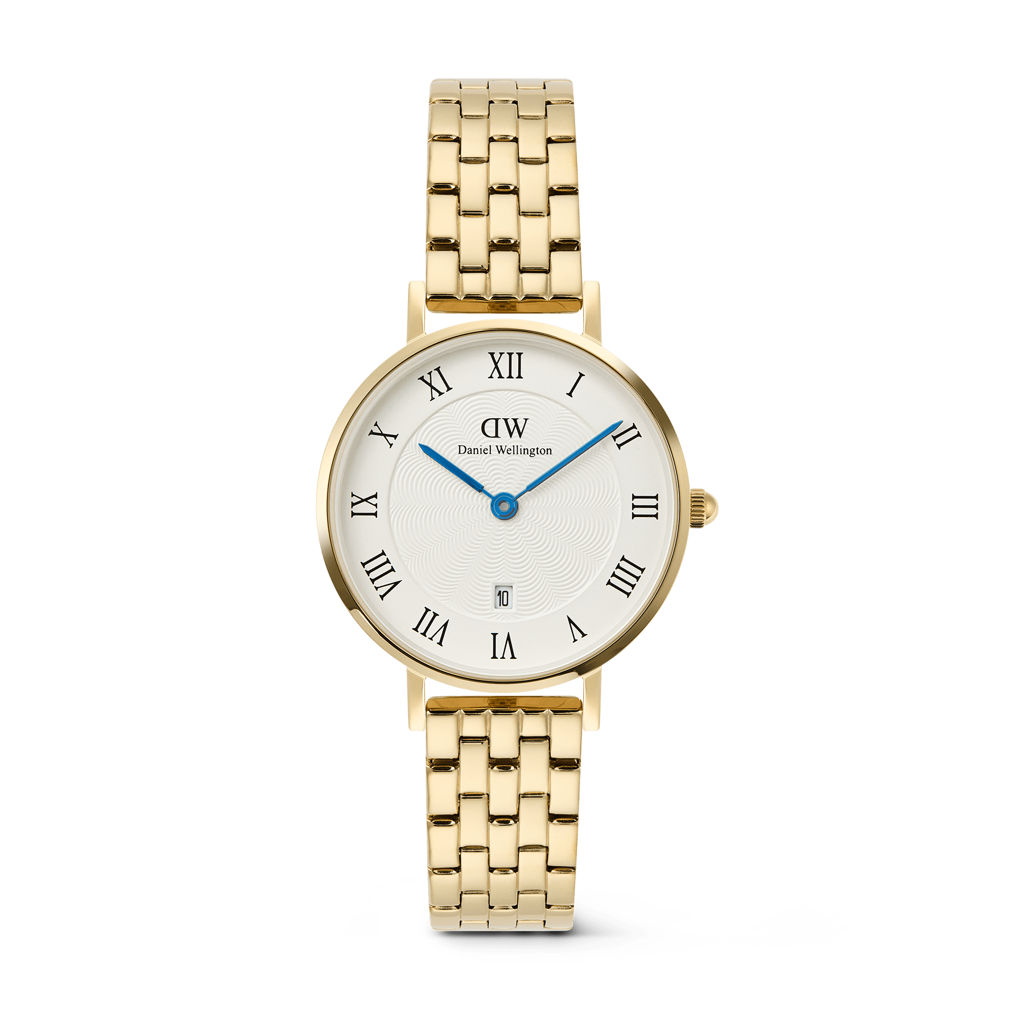 ساعة Petite Roman Numerals Date 5-link