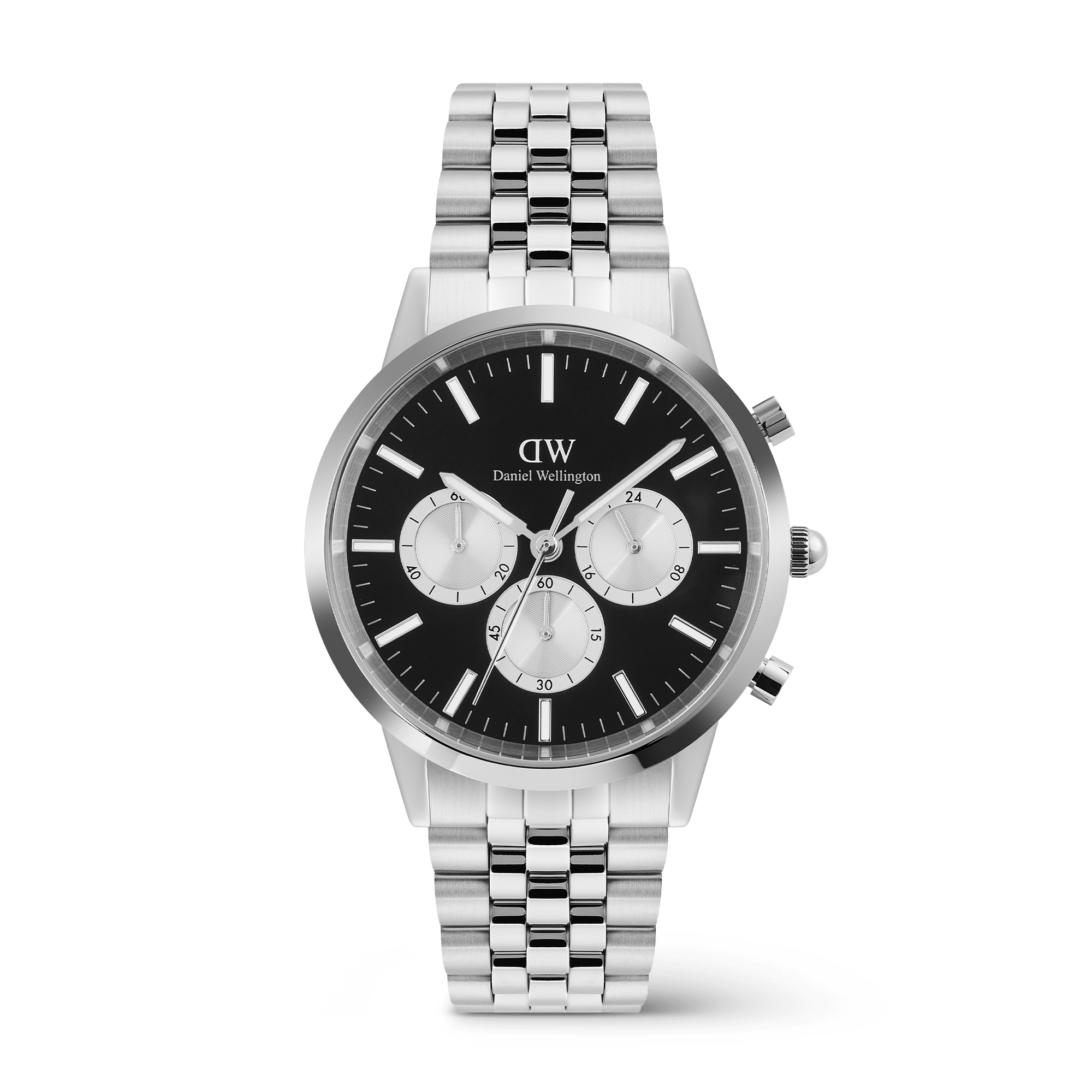 ساعة Iconic Chronograph Arch 5-Link Onyx Panda