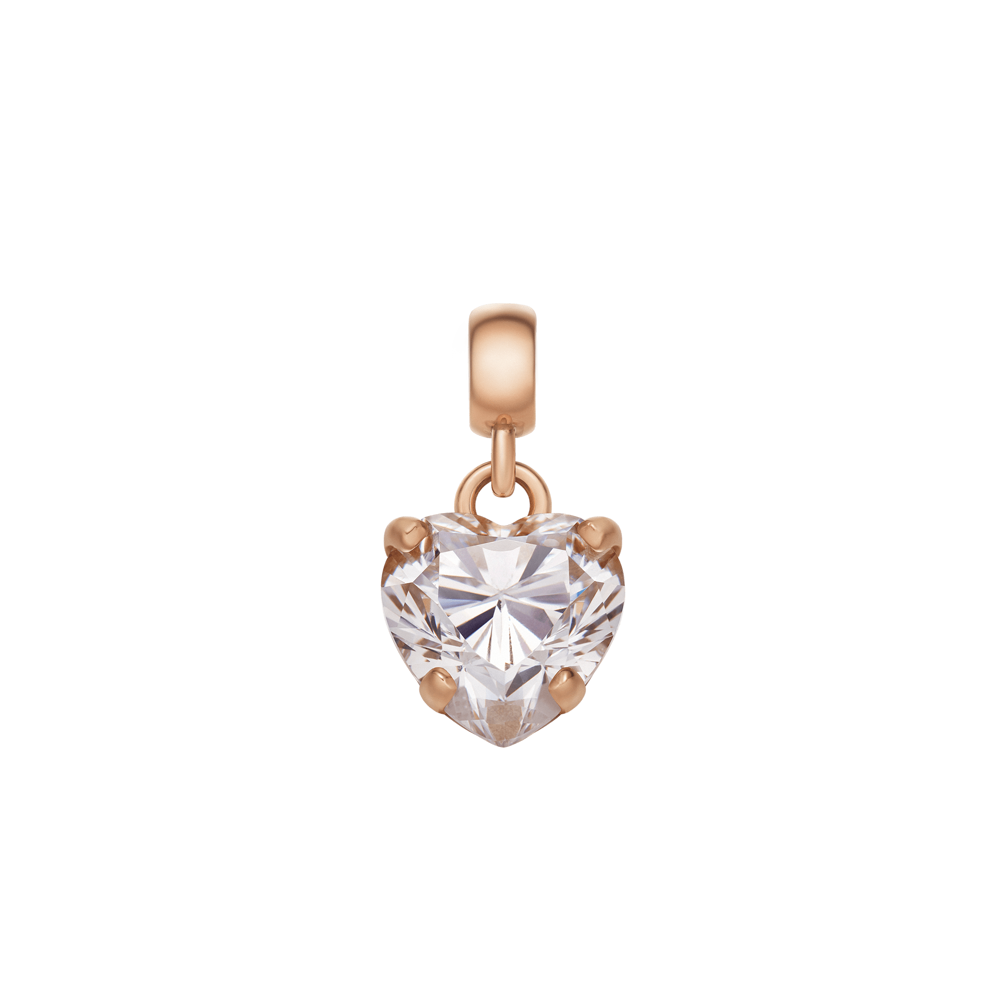 حلية Heart White Crystal