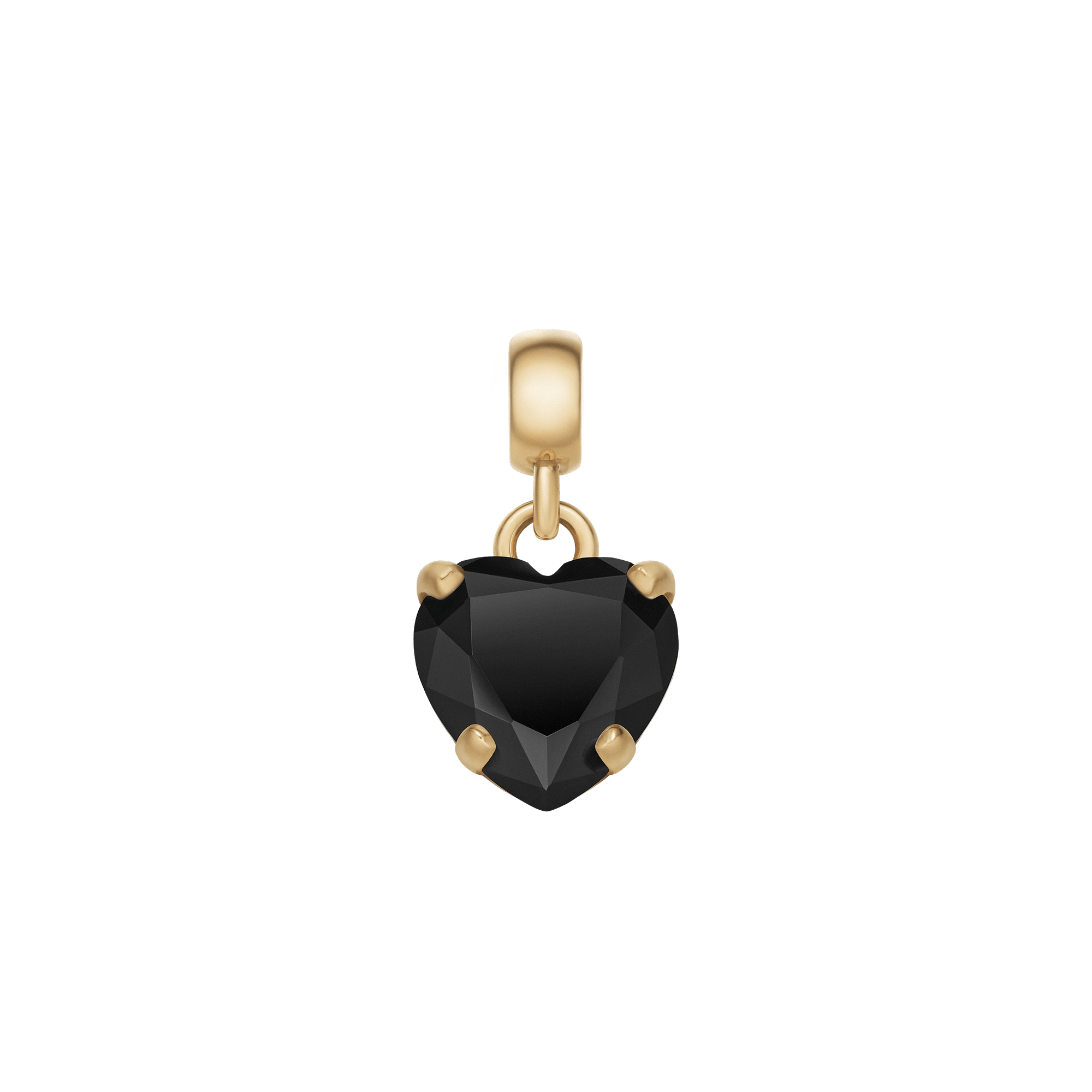حلية Heart Black Crystal