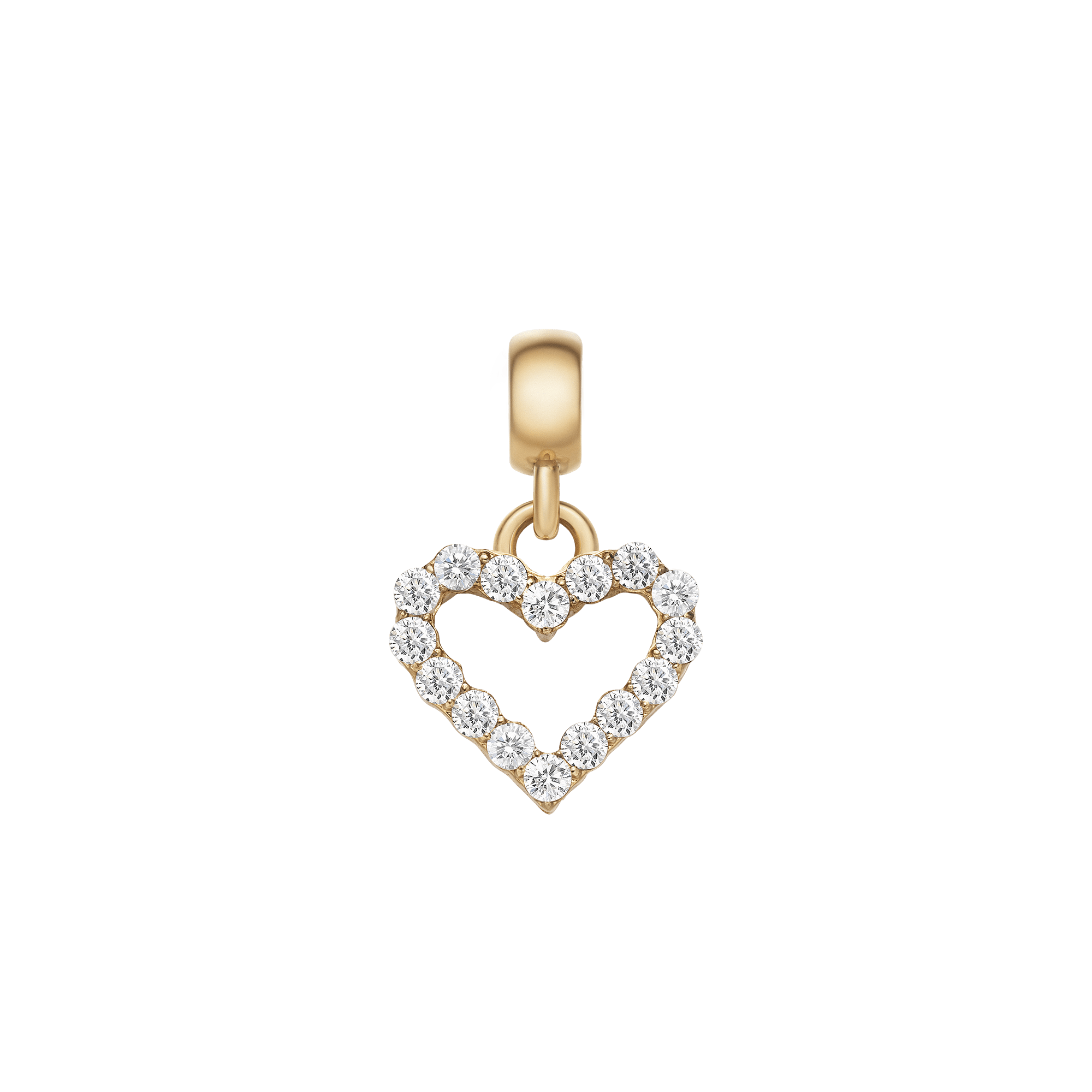 حلية Heart Contour White Crystal