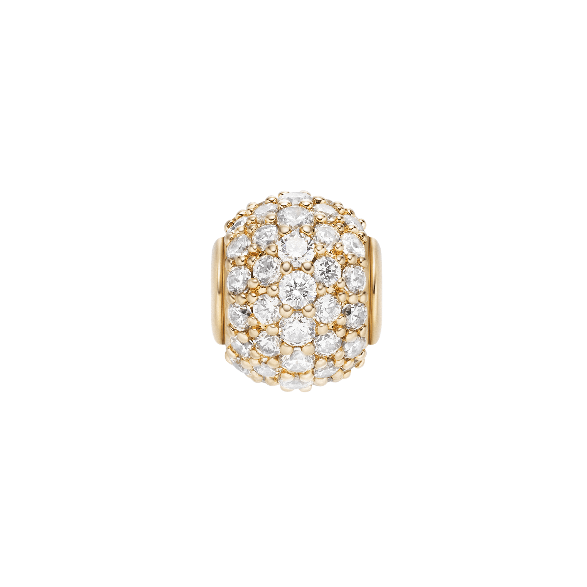 حلية Daniel Wellington Pavé Orb White Crystal ذهبية بكريستالات بيضاء