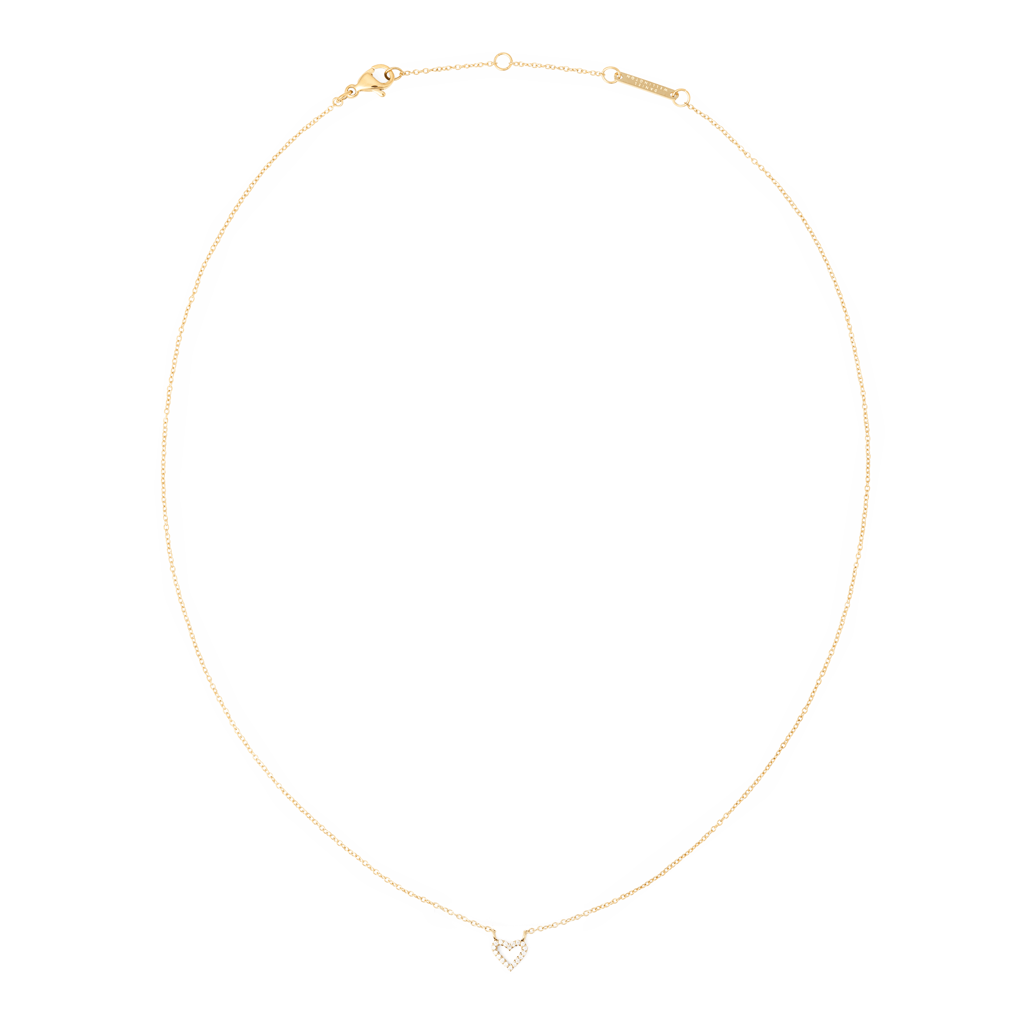 قلادة Daniel Wellington Mirelle Heart Necklace بطلاء ذهبي